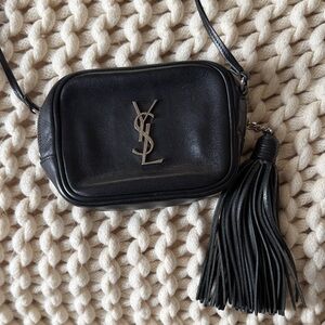 Yves Saint Laurent Black Crossbody with Tassel